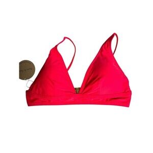 Arron & Amber Hot Pink  Triangle Bikini Top Medium Women’s Summer Beachy NWT‎